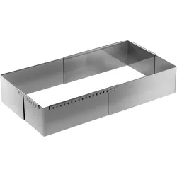 de Buyer Patisserie Rahmen Edels. einst 21-40 cm quadrat., Backform, Silber