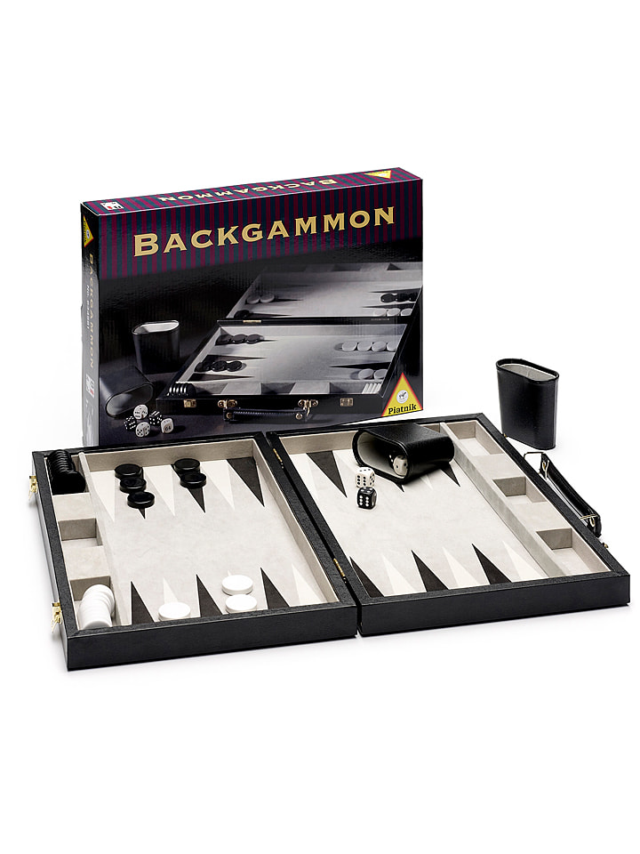 Piatnik Brettspiel "Backgammon - im Lederkoffer" - ab 8 Jahren - onesize