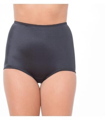 Plus Size Women's Light Shaping Tummy Control Panty with Inner lining by Rago in Black (Size 11X)