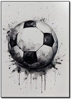 Inspired Finds Personalized Football Player Poster Custom Name Soccer Wall Art Gift For Boys And Sports Fans ball 11.81x15.75in