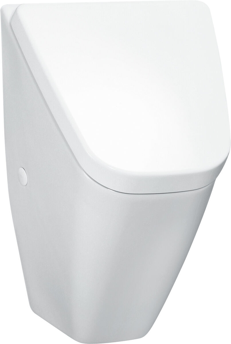 Urinoir siphonique Laufen Vila H8411410000001 blanc , sans mouche, pour couvercle