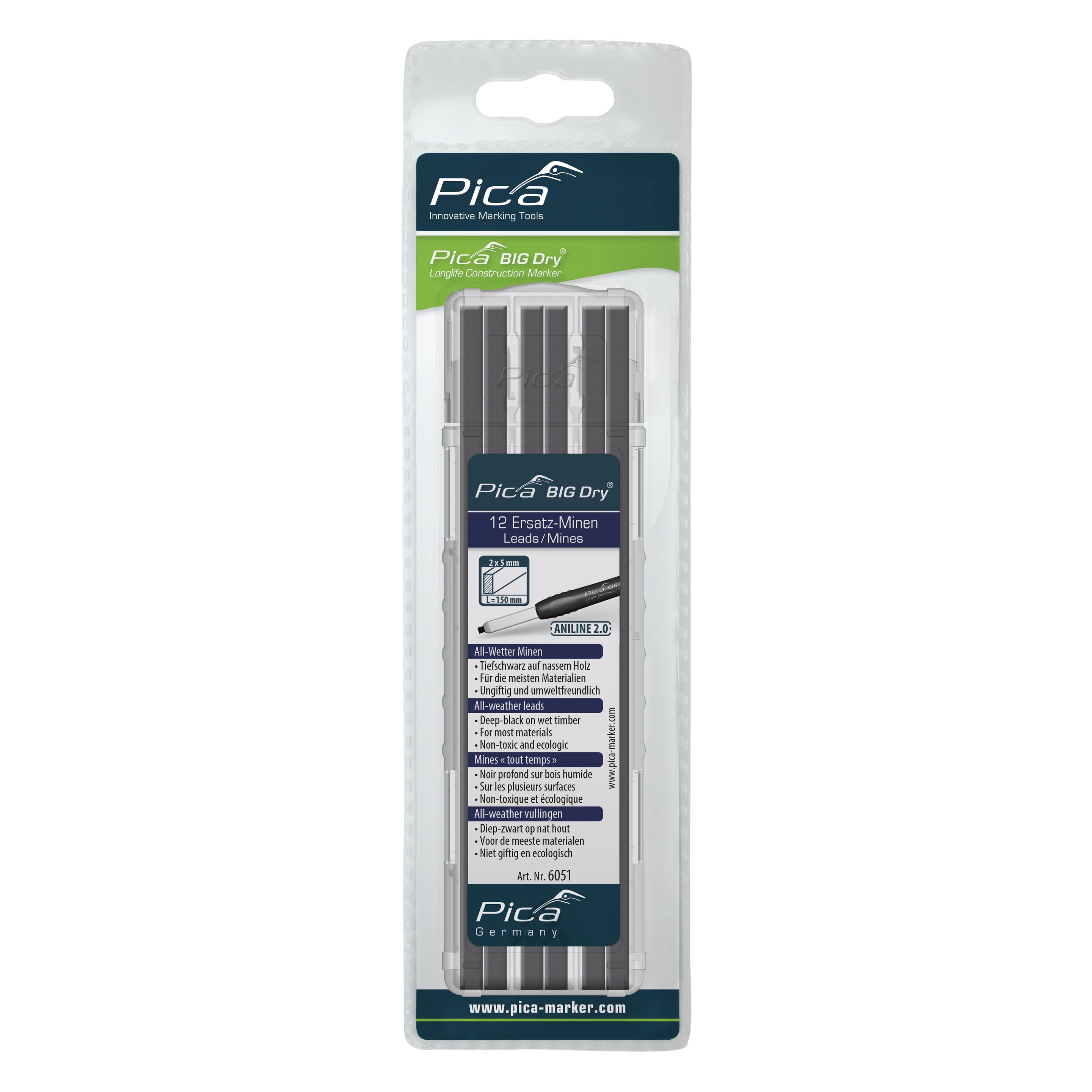 Pica Ersatzminen BIG-Dry A (12 Stk., 5 mm, 2B) (2179240)