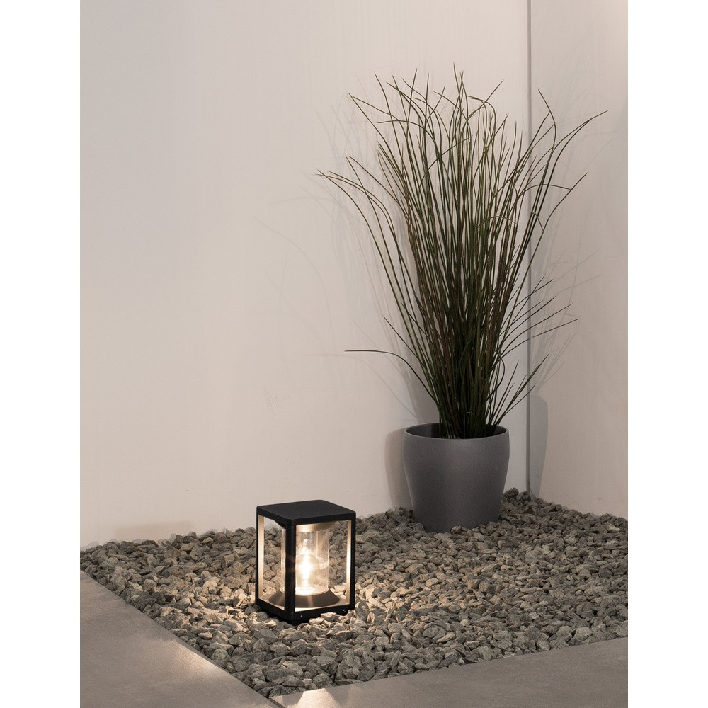 Staande lamp Lyora Loeve antraciet