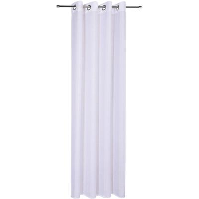 Vorhang GERSTER "Austen" Gr. 1, weiß, B:140cm H:235cm, Wirkware, Polyester, Gardinen, recyceltes Polyester, monochrom, samt, Thermo