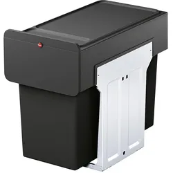 Hailo EcoLine Design Duo L, Abfalleimer, Schwarz