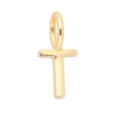 Buchstabenanhänger ADELIA´S "Buchstabenanhänger T 333 Gold ( 8K )", gold, Schmuckanhänger, Damen, T, Gold, Goldanhänger Buchstabe T