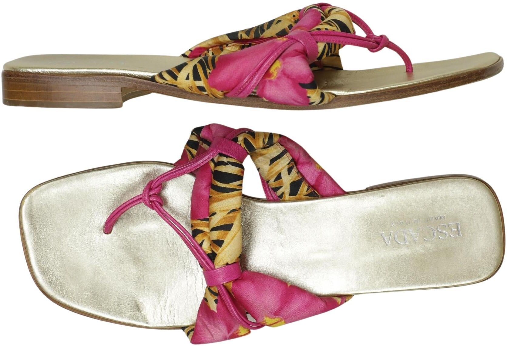 Escada Damen Sandalen, Mehrfarbig, Gr. EU 41, kein / Etikett - Second Hand
