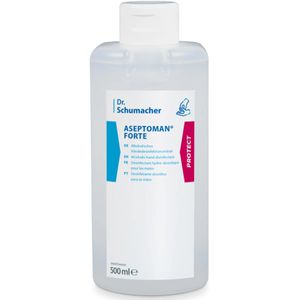 Dr.Schumacher Desinfektionsmittel Aseptoman Forte, Händedesinfektion, alkoholisch, Flasche 500ml