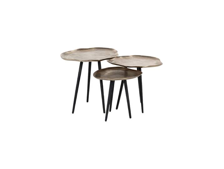 Design Couchtisch „Volenta Set“ Gold Richmond Interiors