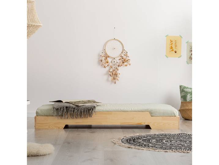 Lit 90x190 sommier inclus Cyrielle Bois