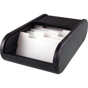 Helit Visitenkartenbox H6218095 the personal, für 300 Visitenkarten, Kunststoff, schwarz