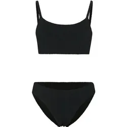 CHIEMSEE Bikini-Set in Smoke Fabric Bikini Tight Fit, Größe 34 A/B in Schwarz 90