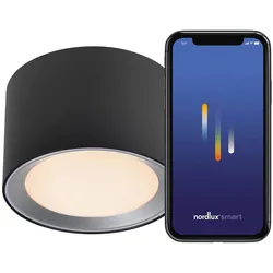 Nordlux, Deckenleuchte, Smart Light - Landom Loftspot - Sort (700 lm)