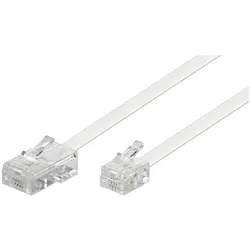 goobay Telefonkabel RJ45 / RJ11 10 m weiß