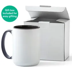 Cricut Abgeschrägter Keramiktassen-Rohling – Grau, 425 ml