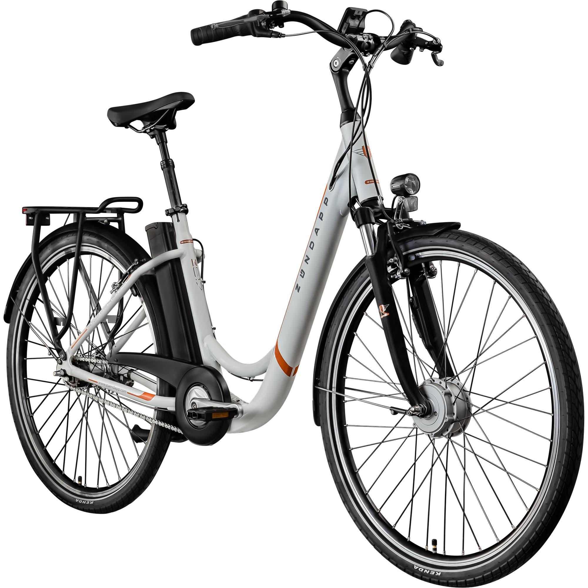 Zündapp Z517 E Bike Damenfahrrad 28 Zoll weiß/orange