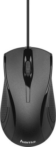 Hama MC-200 Maus USB Optisch Schwarz 3 Tasten 1200 dpi