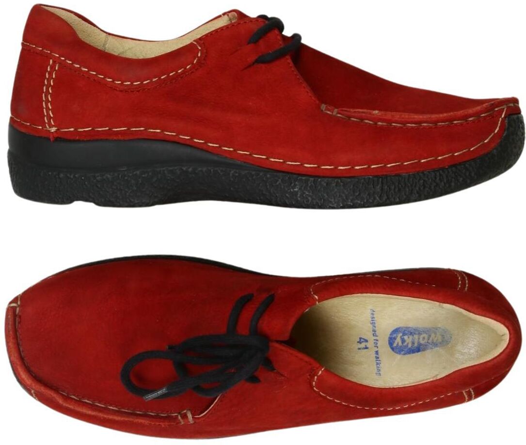 wolky Damen Halbschuh, Rot, Gr. EU 41, Leder - Second Hand