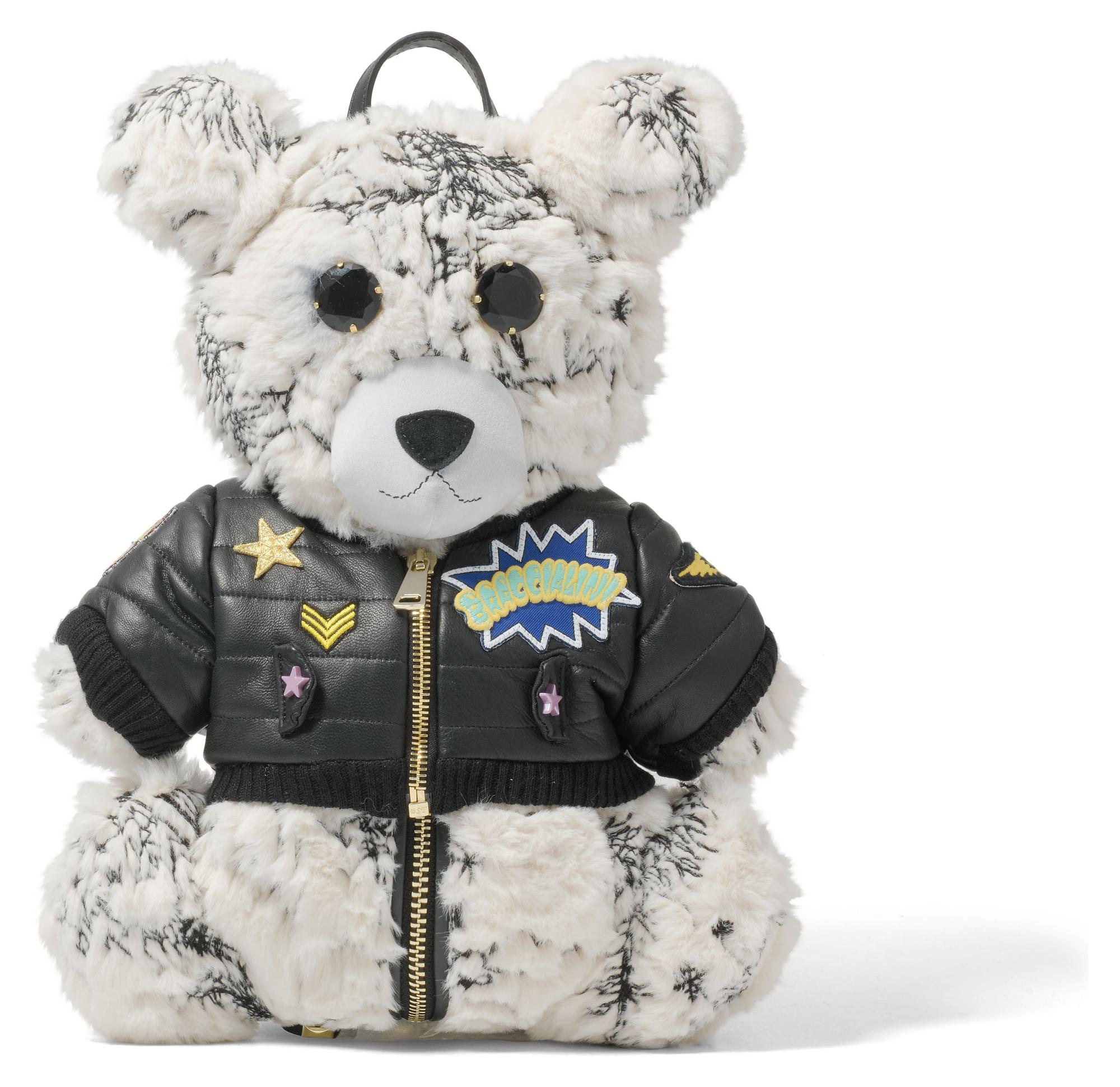 Braccialini Tema Orsacchiotto Rucksack-Tasche mit Griff und Schulterriemen,