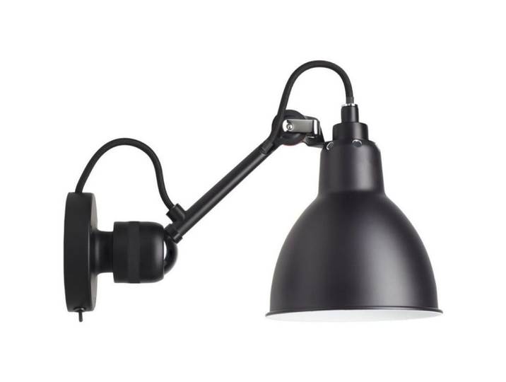 Lampe Gras 304SW Wandleuchte, schwarz – DCW - Wohnzimmer - Design - Metall