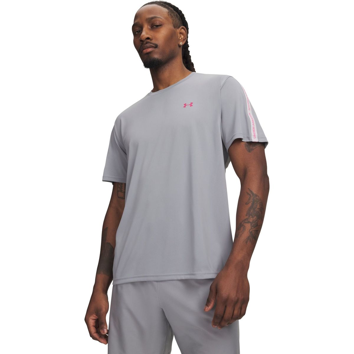 Under Armour Tech Taping SS gray pink frenzy (035) XXL 6012356-035-XXL