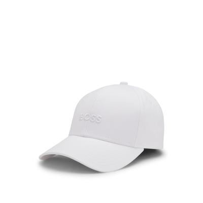 Baseball Cap BOSS "Zed", Herren, weiß (weiß 100), Twill, Baumwolle, unifarben, Caps, mit Logostickerei, Unisex