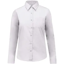 Kariban Damen Popeline Bluse 'Jessica' langarm K549 white M
