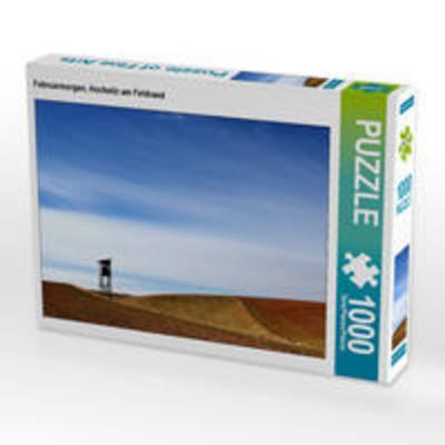 CALVENDO Puzzle Februarmorgen, Hochsitz am Feldrand 1000 Teile Lege-Größe 64 x 48 cm Foto-Puzzle Bild von N N