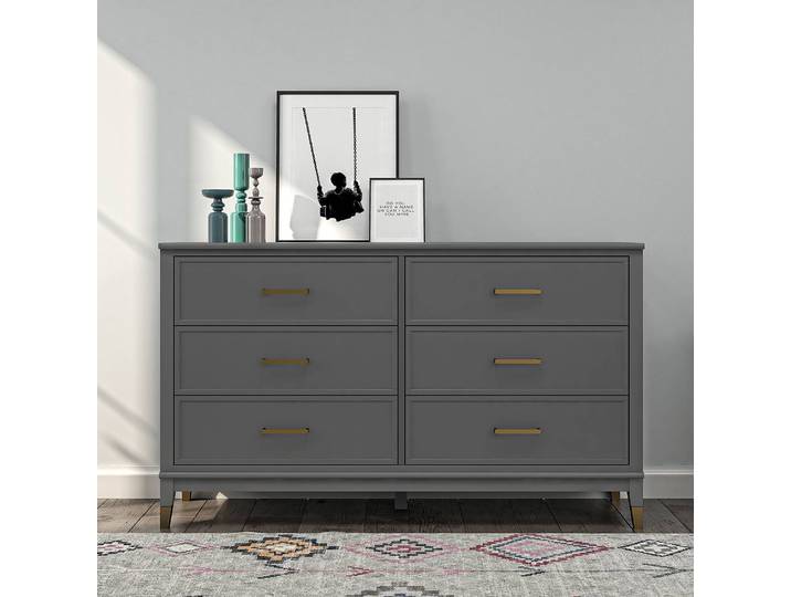 Buffet 145 x 85 x 41cm Gris/Gris