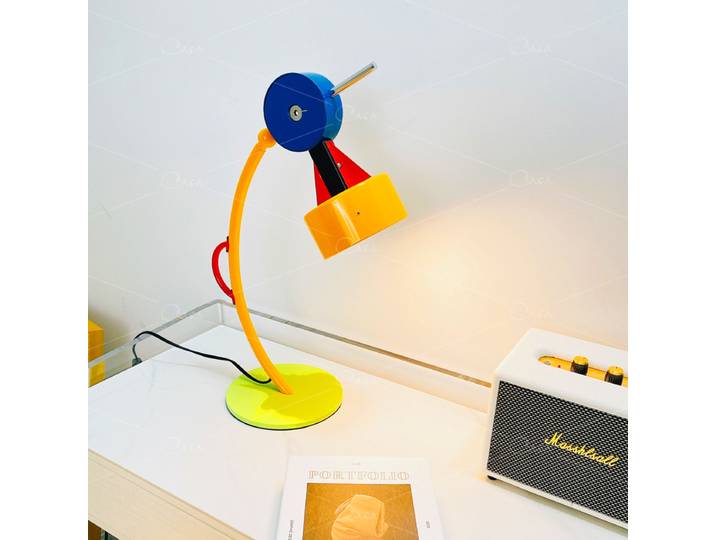 Memphis lampe de Table chambre chambre d'enfants couleur mignon lampe de bureau moderne minimaliste chevet décoration lumières étude lecture E27