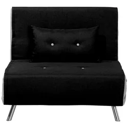 1-SITZER-SCHLAFSOFA Polyester Schwarz Farris