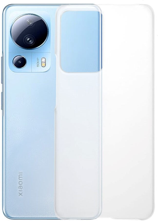 INCOVER Xiaomi 13 Lite Hårdt Plastik Bagside Cover - Blank - Gennemsigtig