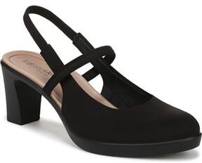 Women's Evoke Slingback Pump by LifeStride in Black Fabric (Size 8 M)