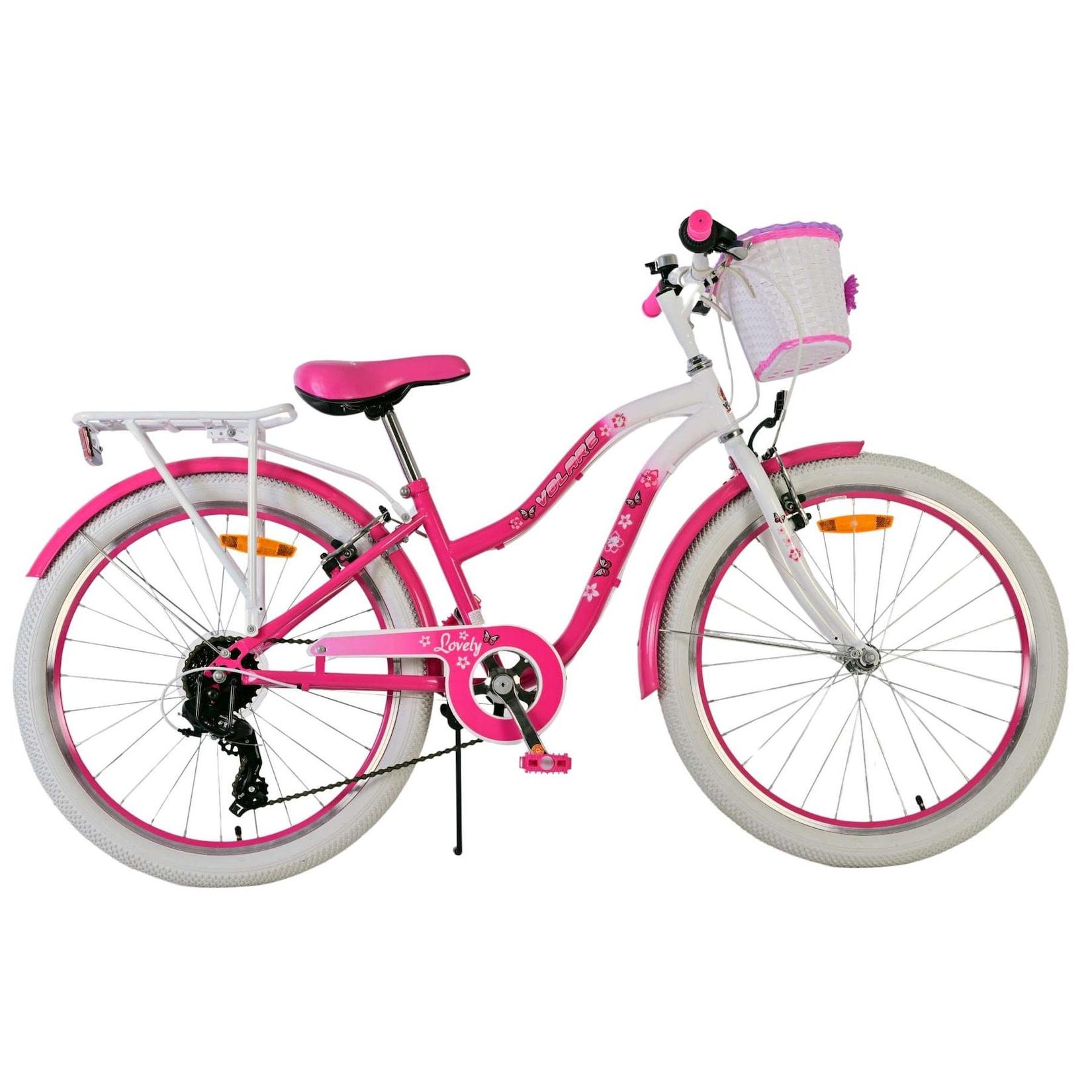 VOLARE Jugendfahrrad Lovely 24 Zoll, rosa