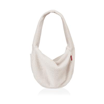 Umhängetasche REISENTHEL "reisenthel moonbag", weiß (teddy sand), B:33cm H:14cm T:48cm, Polyester, Taschen, Umhängetasche, Breiter Trageriemen