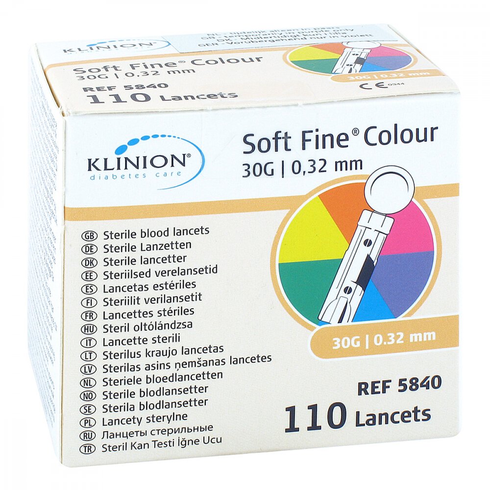 Mediq Deutschland GmbH Klinion Soft fine colour Lanzetten 30 G 05103532