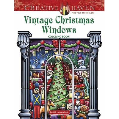 Creative Haven Vintage Christmas Windows Coloring Book, Taschenbuch von David Bodo, Dover Publications Inc., 978-0-486-81790-3