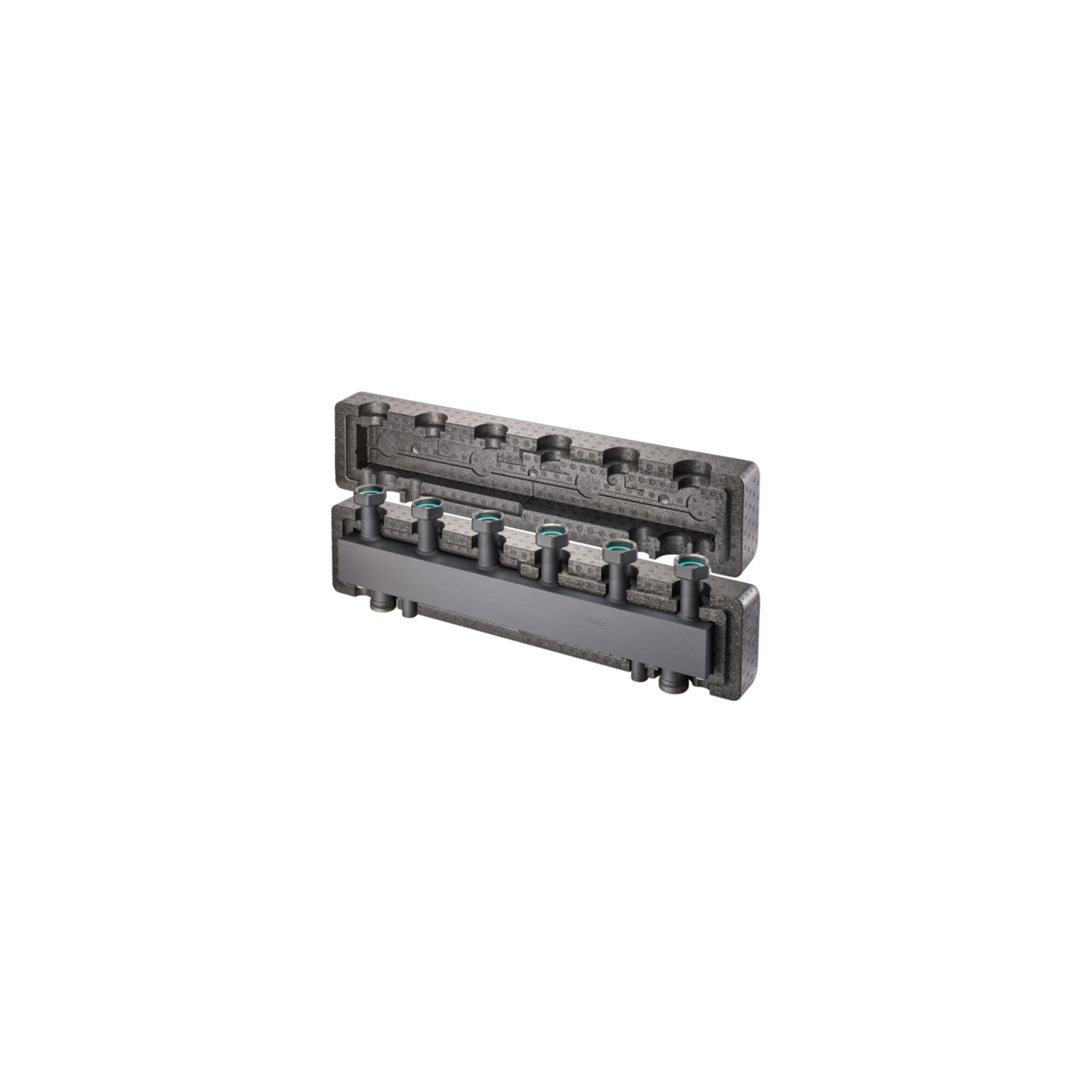 Oventrop Weiche/Verteiler-Kombination HydroFixx DN 25, hydr., m Wärmedämm., f 3 HK (1351699)