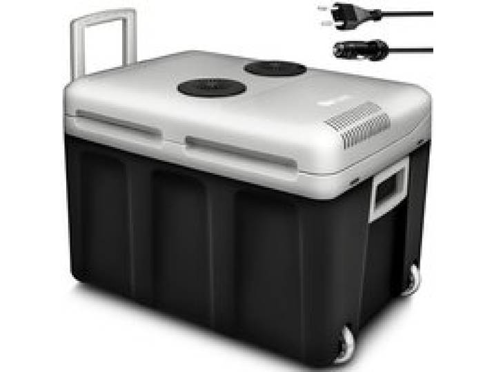tillvex® Glacière électrique 40l Anthracite avec roulettes Mini réfrigérateur 230V et 12V Voiture Camping et Refroidissement
