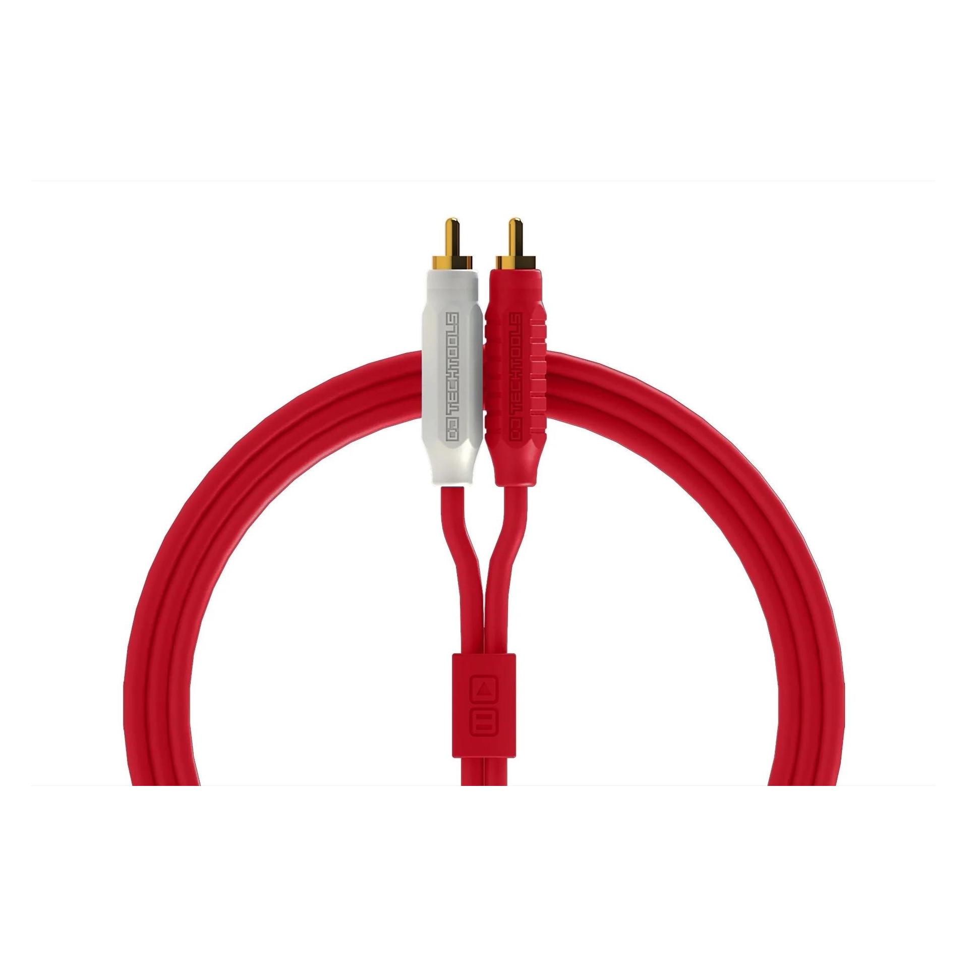 DJTechTools Chroma Cables Audio MK2 RCA - RCA Red (2 m, Cinch Kabel) (05-30158-5)