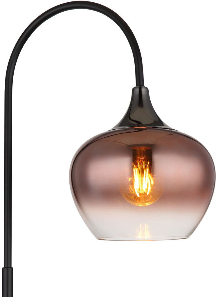 Globo Lighting 150 H cm Powder Coated Traditional Floor Lamp Matte Brushed Nickel/Gold 150cm H X 25cm W X 39cm D