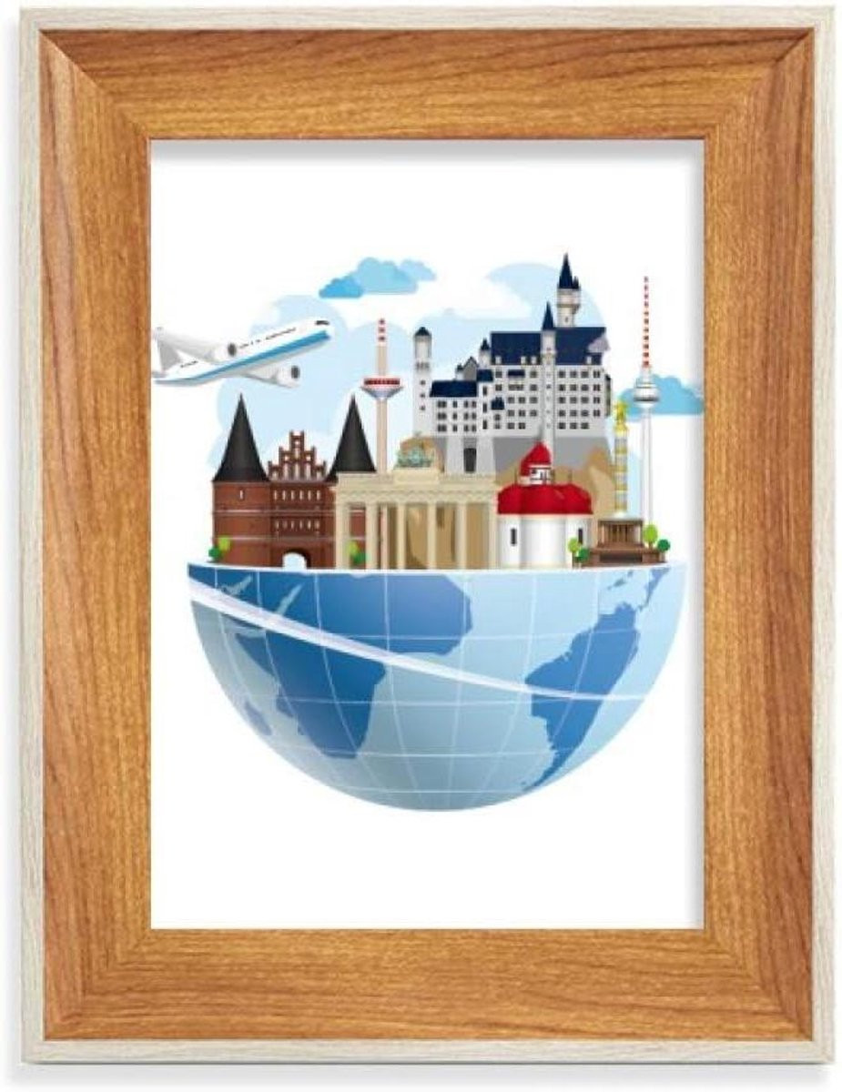 Houten Fotolijst Zwart - Traditionele Fotohouder voor Decoratie - 4x6 Inch