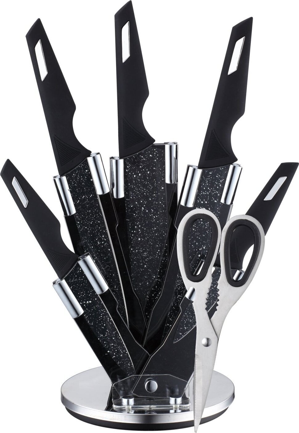 Cheffinger 7-delige professionele messen set met roterende messenhouder, model 1