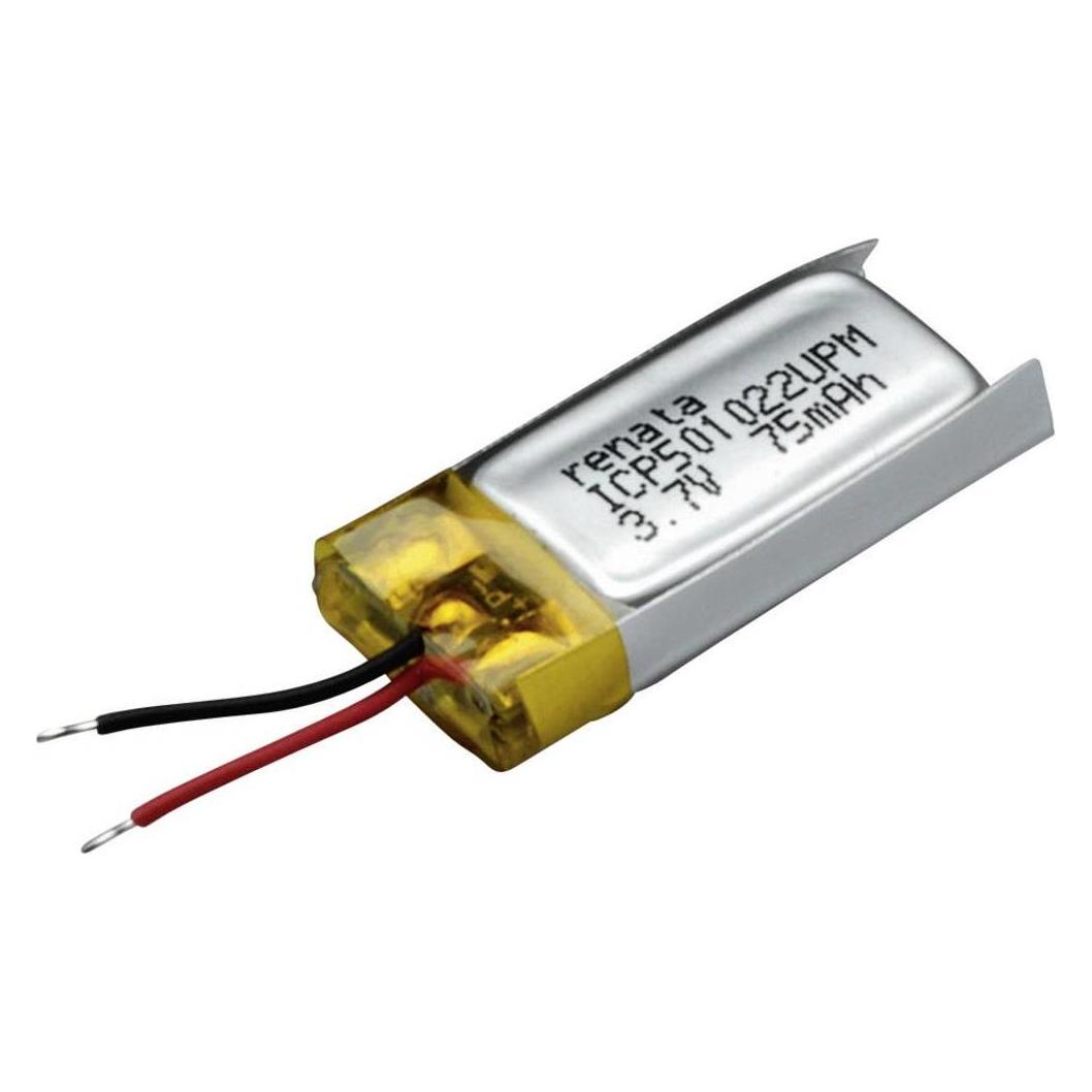 Renata Spezial-Akku Prismatisch Kabel (80 mAh, 3.70 V) (100640)
