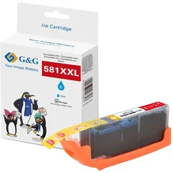 G&G XXL-Druckerpatrone kompatibel zu Canon CLI-581C XXL cyan