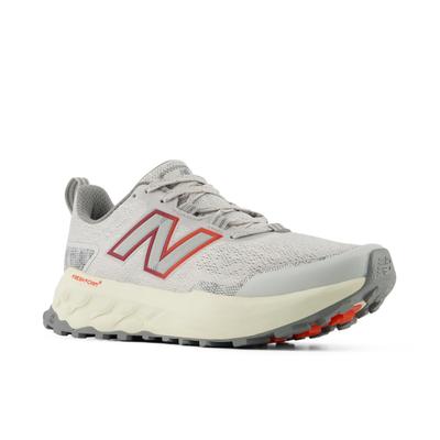 Trailrunningschuh NEW BALANCE "Garoe", Damen, Gr. 40, grau (slate grau, neo flame), Synthetik, Textil, Schuhe, Laufschuh
