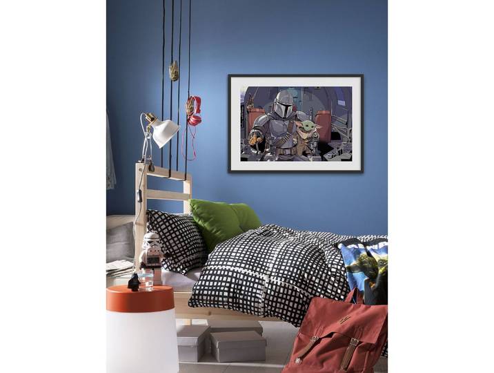 Tableau déco Cockpit Papier photo avec surface satinée et haute résistance à la lumière Multicolore 70 x 50cm