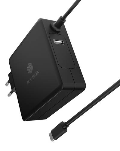 IB-PS101-PD, Netzteil für Power Delivery 90 Watt, Type-C Anschluss, plus USB Type-A Schnittstelle für 5V@2,4A