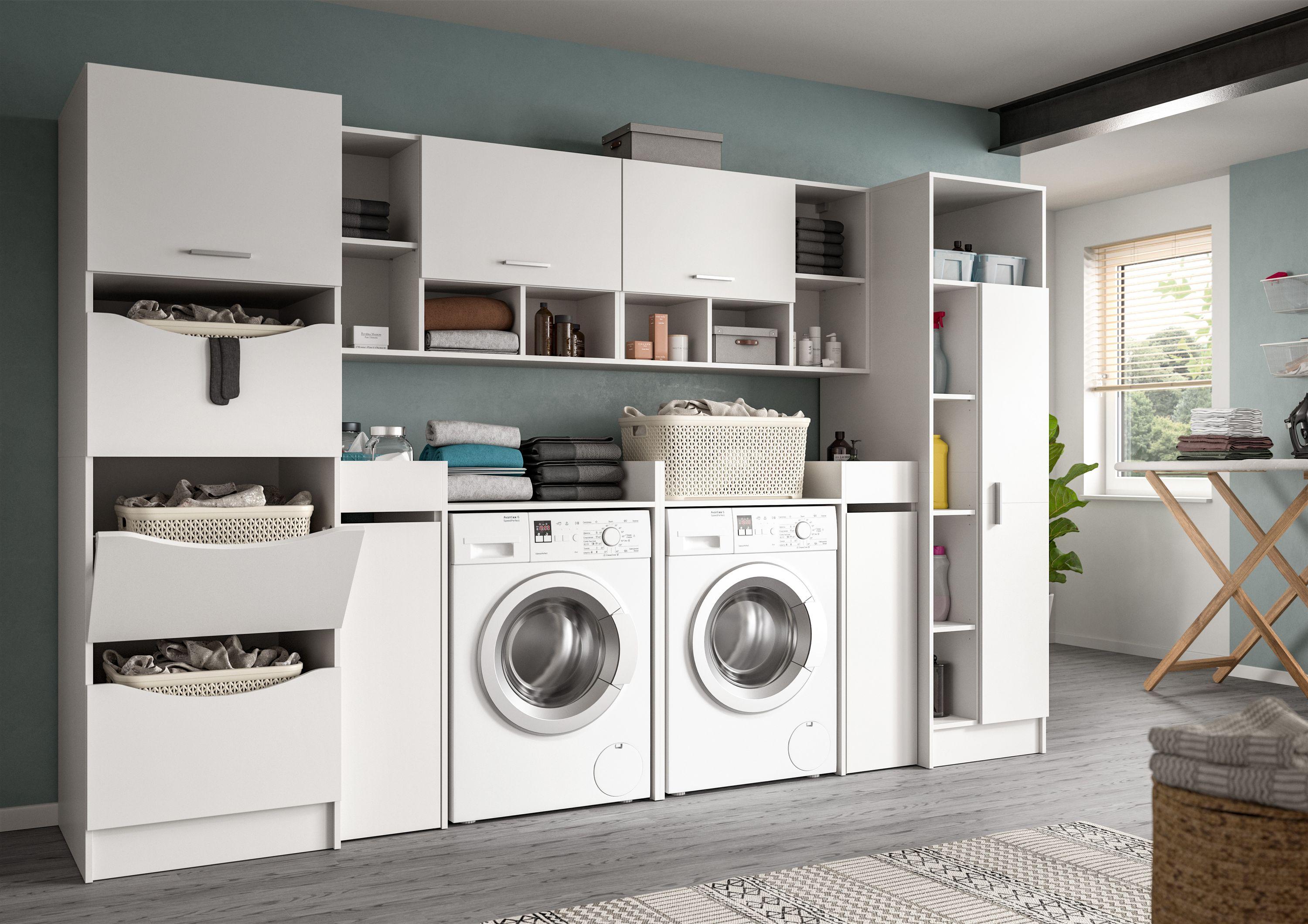 xonox.home Free Waschmaschinenumbau Set B/H/T: 306x195x68 cm in weiß Nachbildung und --