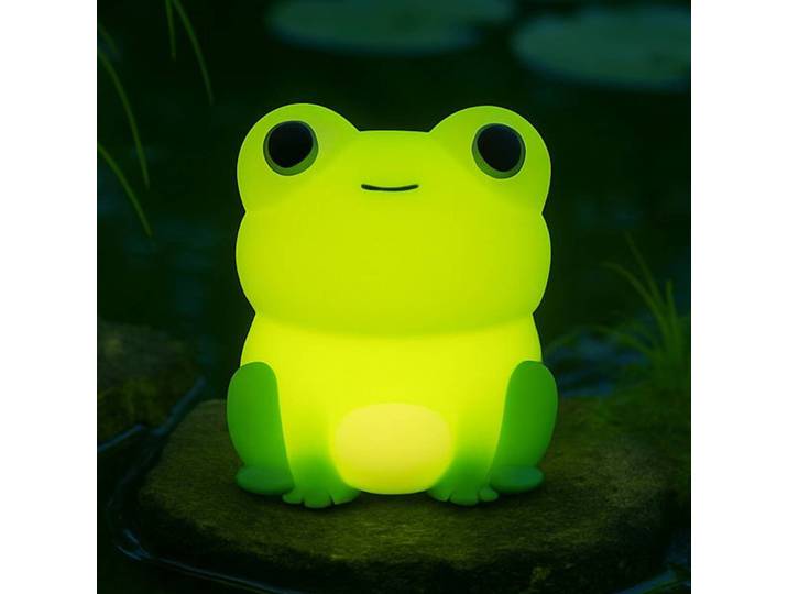 FH Lighting LED-Akkulampe Willi, grün, Höhe 11 cm, Silikon dimmbar, grün, für Kinderzimmer